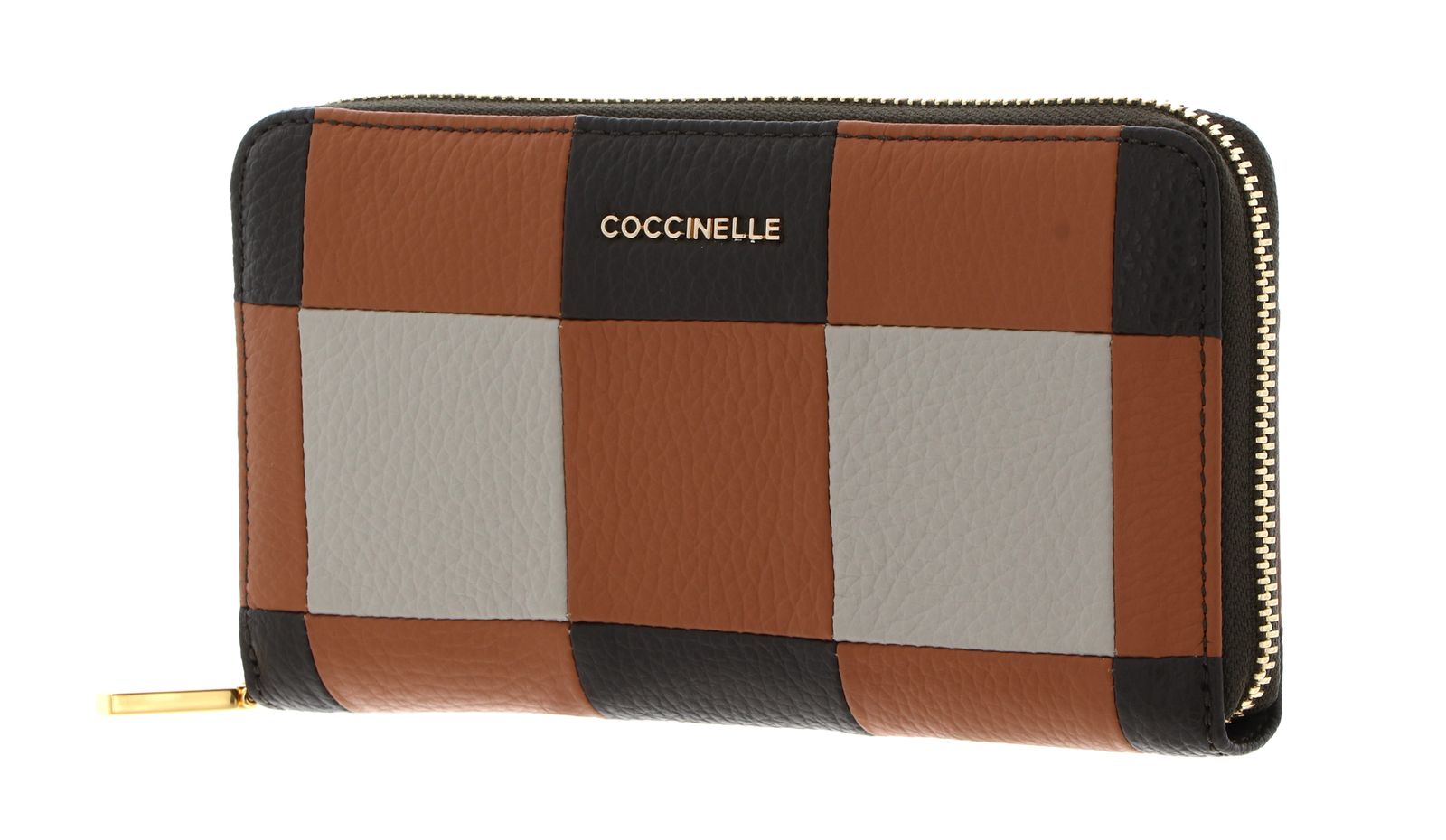 COCCINELLE Metallic Vichy Patch Wallet Mul. Robin / Fango