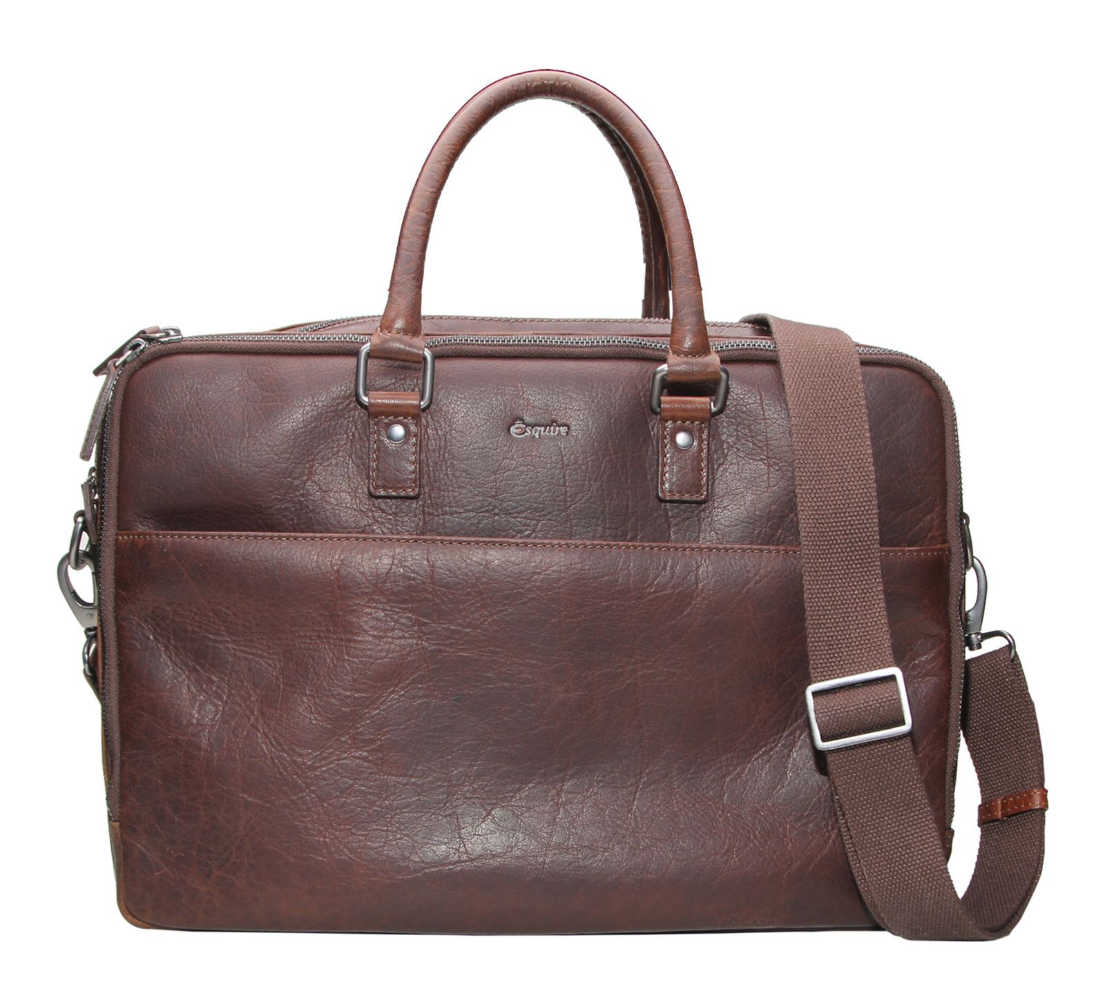 Esquire Buffalo 85 Business Bag Brown