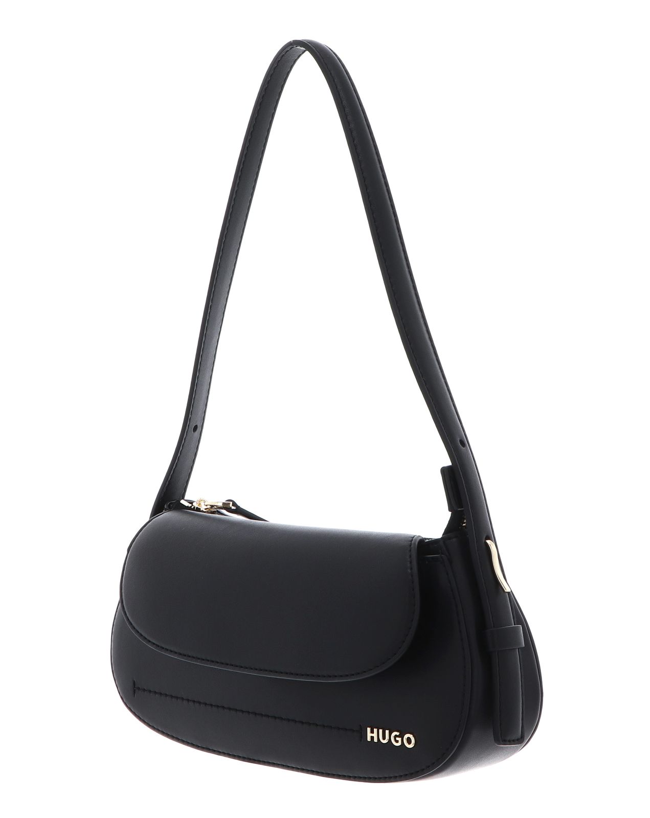 HUGO Yorih Shoulder Flap Bag Black HUGO Yorih Shoulder Flap Bag Black