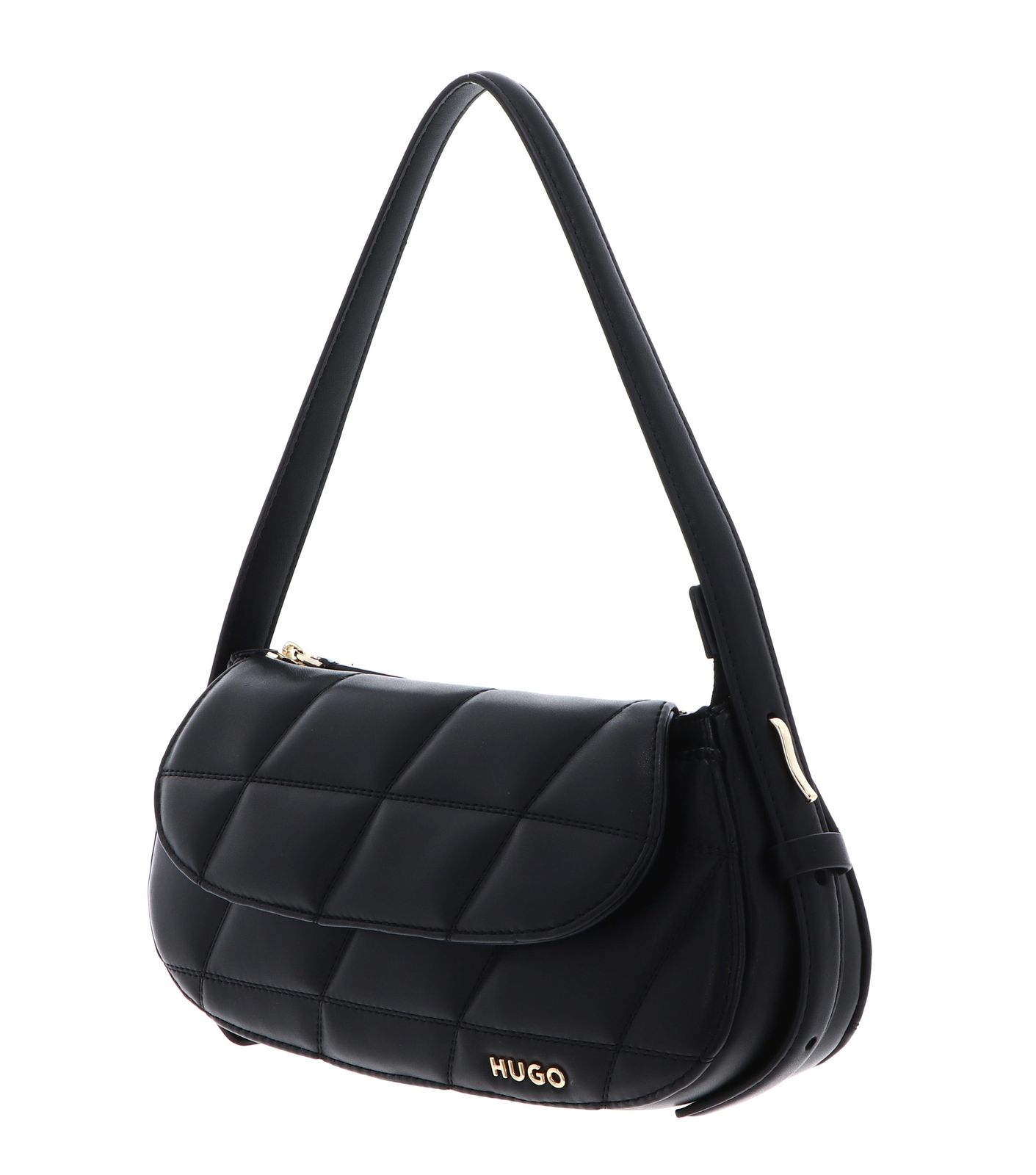 HUGO Yorih Shoulder Flap Bag Black HUGO Yorih Shoulder Flap Bag Black
