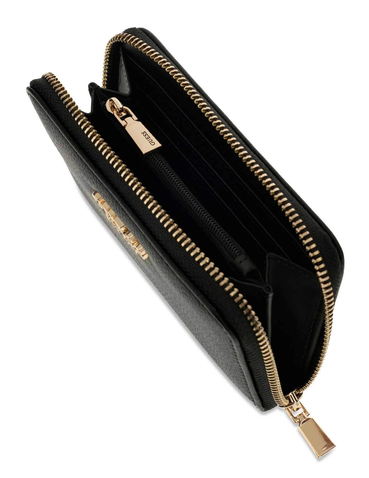 GUESS Melody Logo SLG Zip Around Wallet M Black GUESS Melody Logo SLG Zip Around Wallet M Black