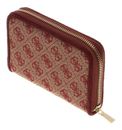 GUESS Samantha SLG Medium Zip Around Wallet Merlot Logo