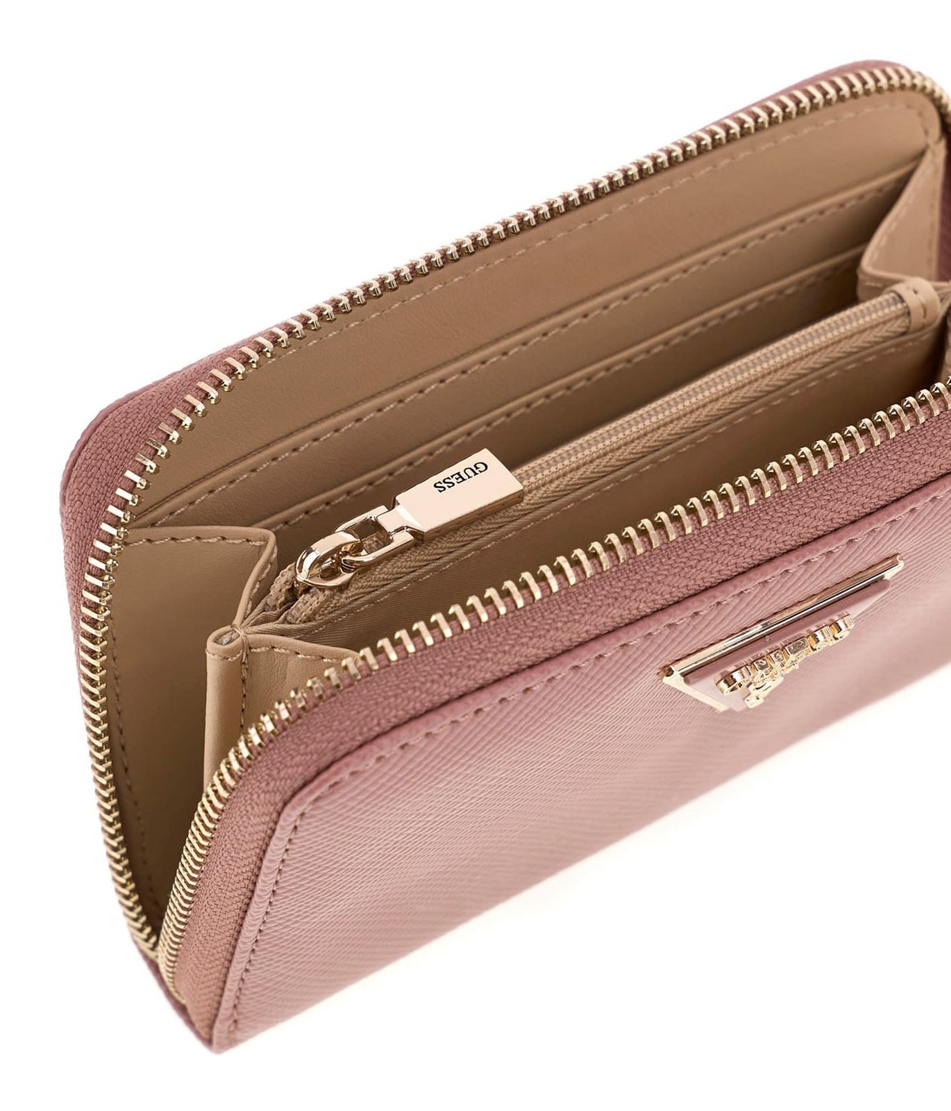 GUESS Laurel II SLG Medium Zip Around Wallet Rosewood GUESS Laurel II SLG Medium Zip Around Wallet Rosewood