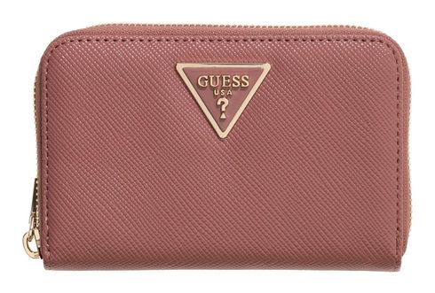 GUESS Laurel II SLG Medium Zip Around Wallet Rosewood