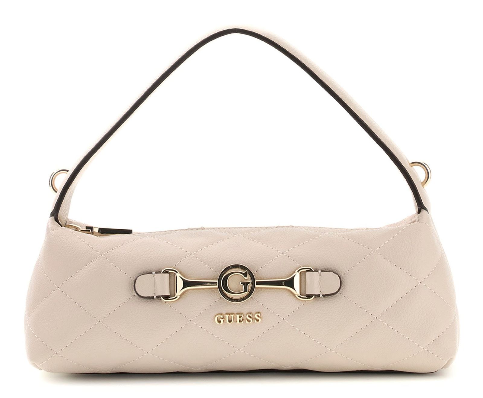 GUESS Frances Mini Top Zip Crossbody Bag Bone