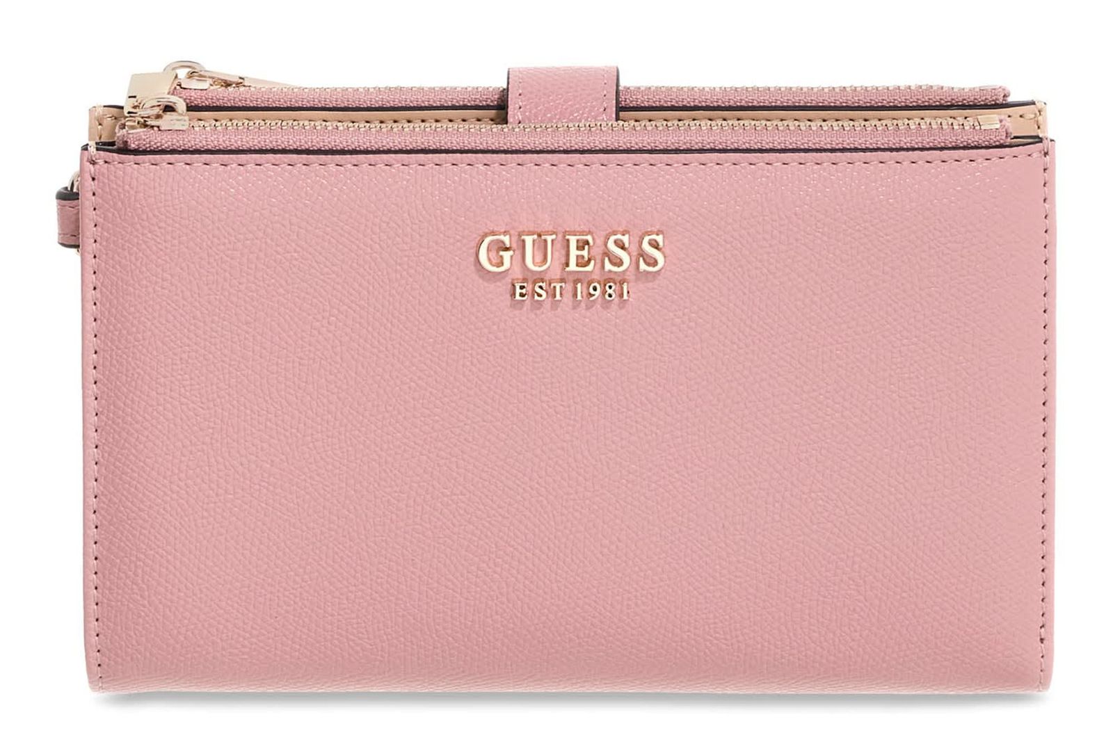 GUESS Amorette SLG Double Zip Organizer Rosewood