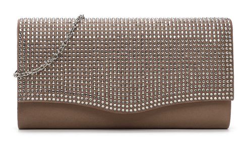 Tamaris Amalia Rhinestone Clutch Taupe