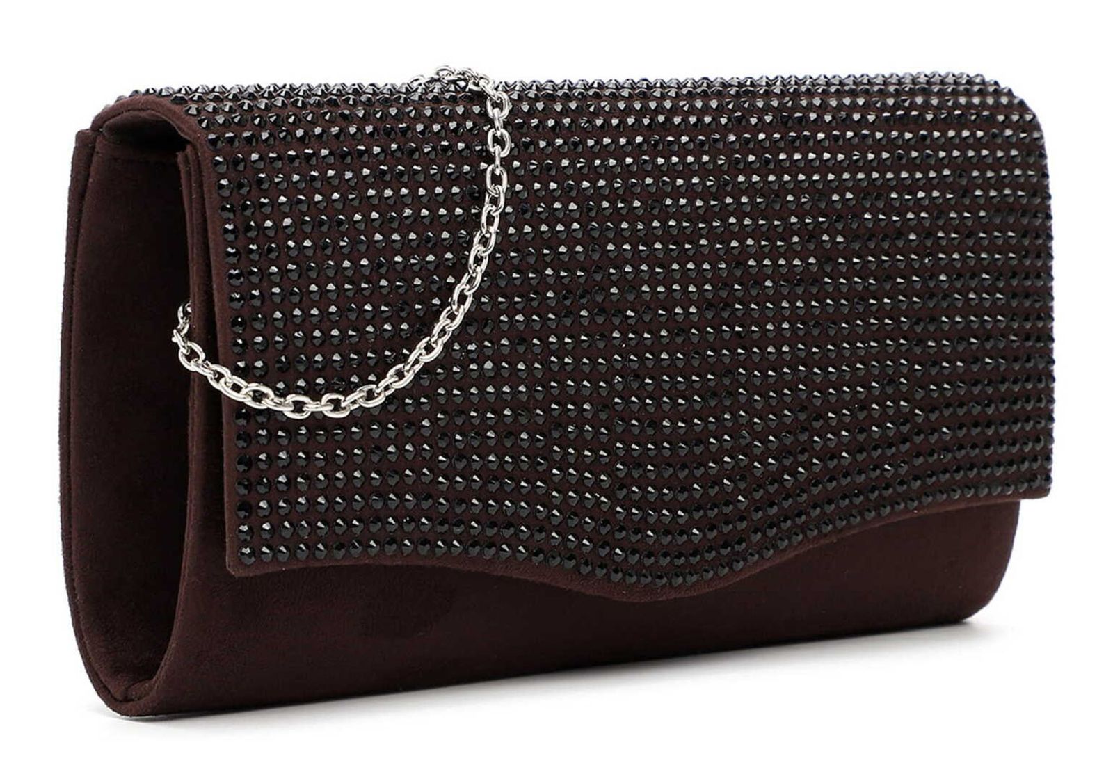 Tamaris Amalia Rhinestone Clutch Brown Tamaris Amalia Rhinestone Clutch Brown