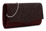 Tamaris Amalia Rhinestone Clutch Wine Tamaris Amalia Rhinestone Clutch Wine