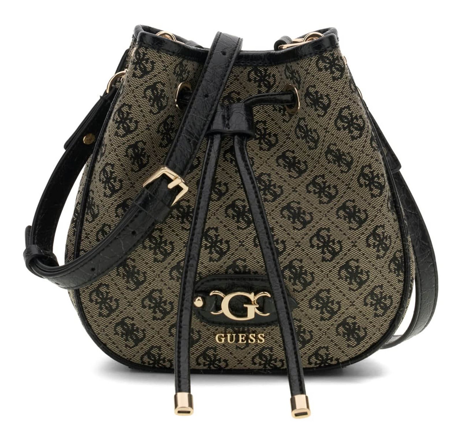 GUESS Samantha Mini Bucket Bag Black