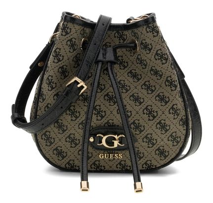 GUESS Samantha Mini Bucket Bag Black GUESS Samantha Mini Bucket Bag Black