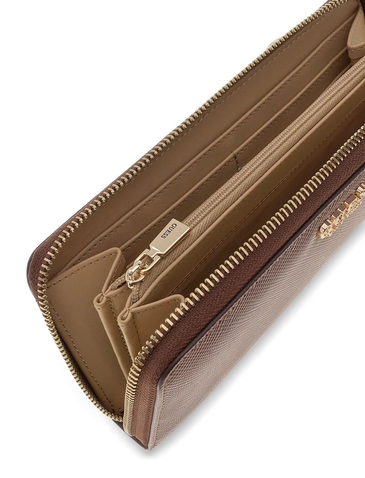 GUESS Danielle SLG Zip Around Wallet L Brown GUESS Danielle SLG Zip Around Wallet L Brown