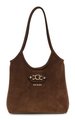 GUESS Samantha Mini Tote Brown