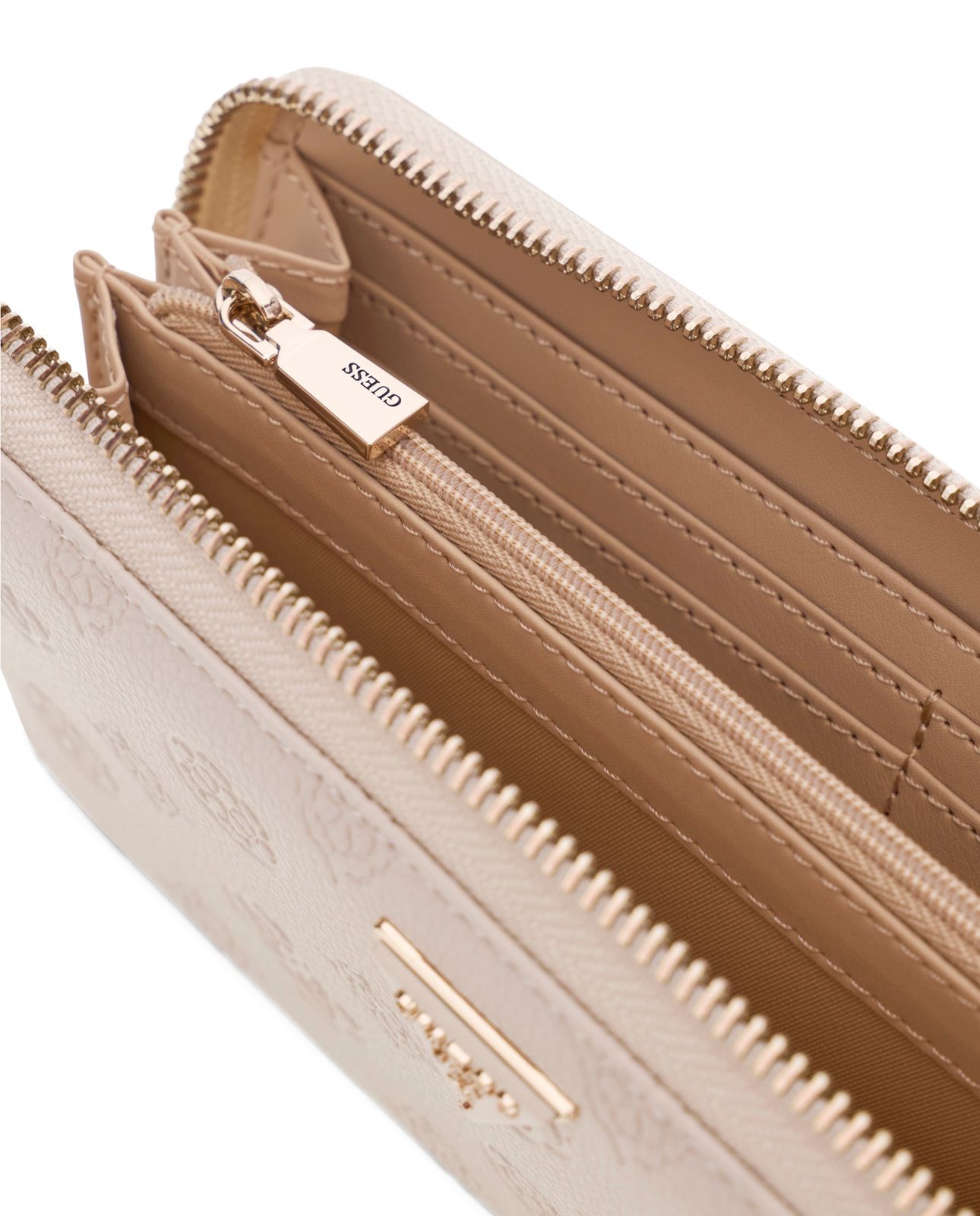 GUESS Blake SLG Zip Around Wallet L Bone Logo GUESS Blake SLG Zip Around Wallet L Bone Logo