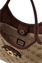 GUESS Samantha Mini Tote Latte Logo / Brown GUESS Samantha Mini Tote Latte Logo / Brown