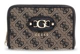GUESS Samantha SLG Zip Around Wallet M Black Logo