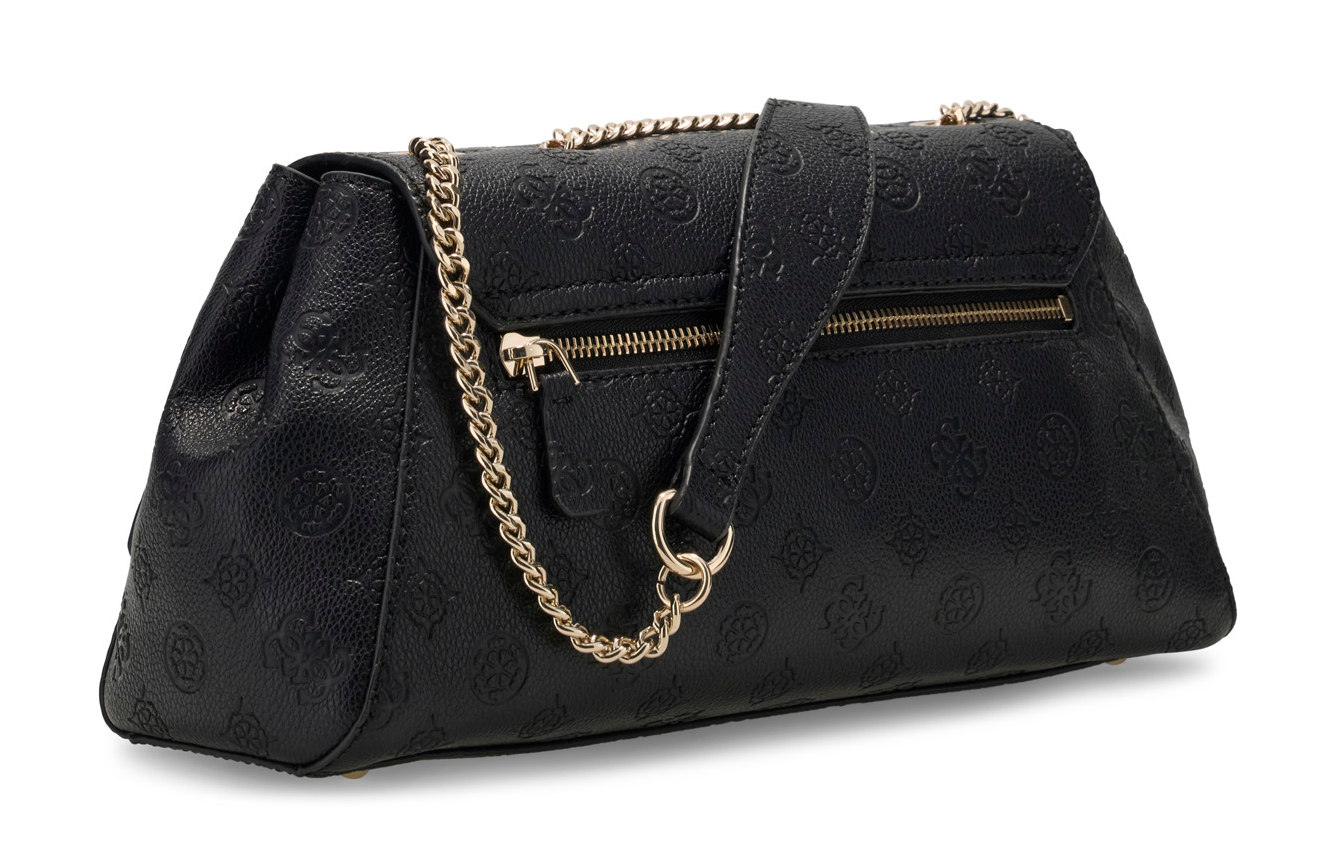 GUESS Blake Convertible Crossbody Flap Black Logo GUESS Blake Convertible Crossbody Flap Black Logo