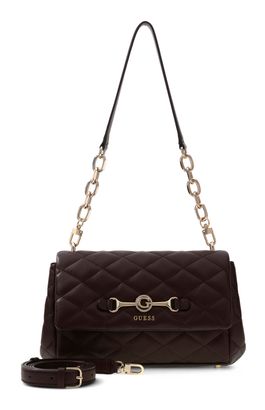 GUESS Frances Flap Shoulder Bag Black GUESS Frances Flap Shoulder Bag Black