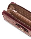 GUESS Samantha SLG Zip Around Wallet L Merlot Logo GUESS Samantha SLG Zip Around Wallet L Merlot Logo