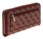 GUESS Samantha SLG Zip Around Wallet L Merlot Logo GUESS Samantha SLG Zip Around Wallet L Merlot Logo