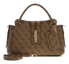 GUESS Yvonne Logo Girlfriend Satchel Latte Logo GUESS Yvonne Logo Girlfriend Satchel Latte Logo