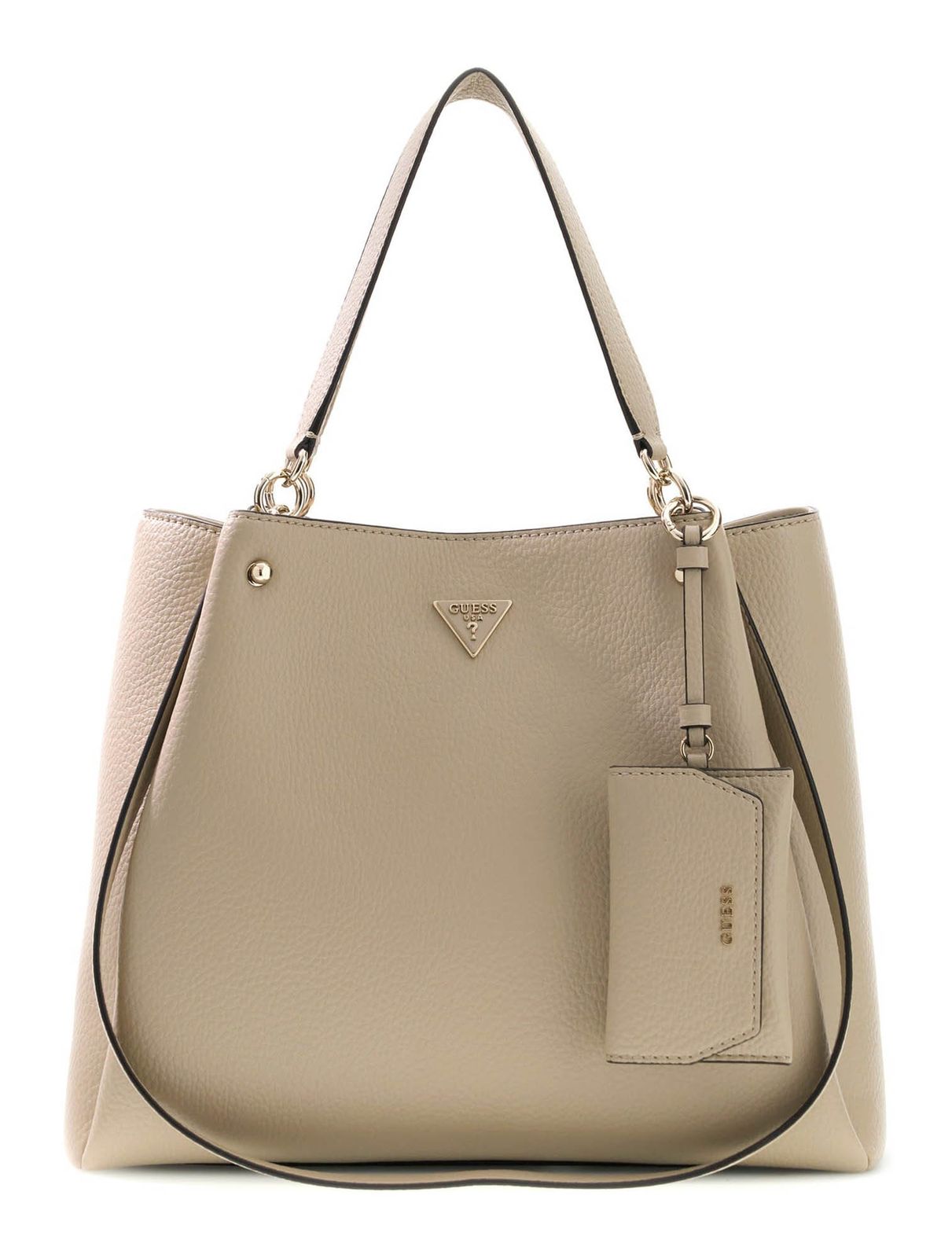 GUESS Lorella Girlfriend Tote Bone GUESS Lorella Girlfriend Tote Bone