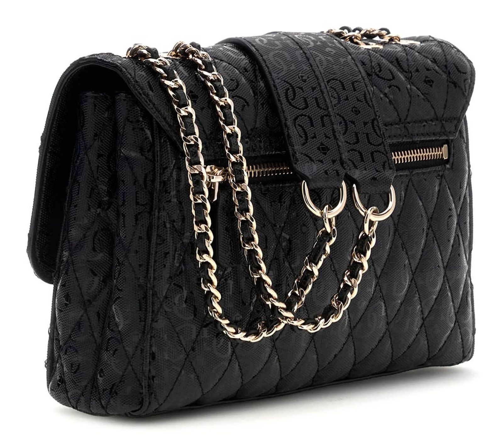 GUESS Tamara Convertible Crossbody Flap Black GUESS Tamara Convertible Crossbody Flap Black