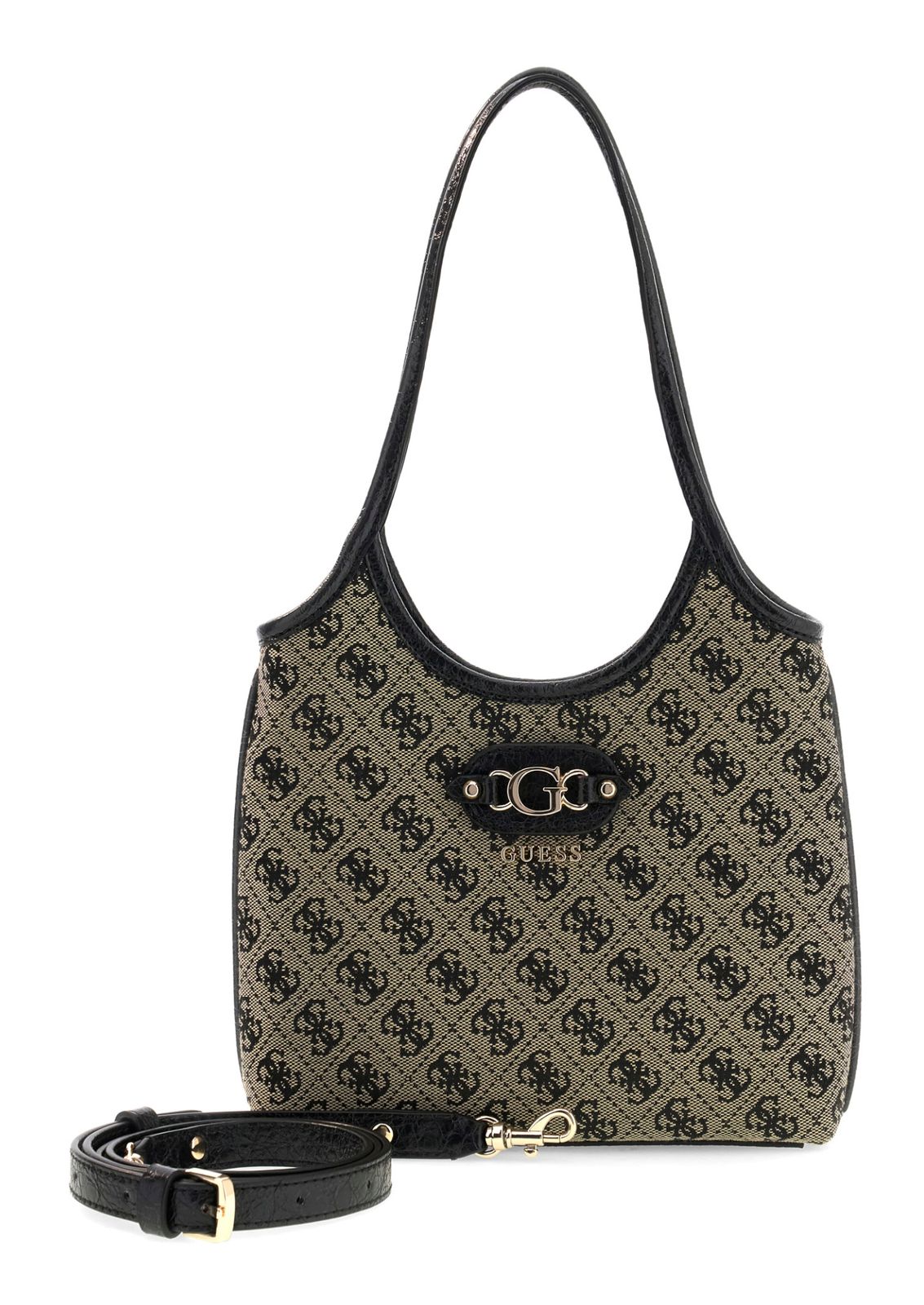 GUESS Samantha Mini Tote Black Logo
