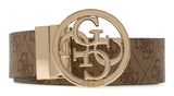 GUESS Noelle Adjustable & Reversible Pant Belt W85 Latte Logo / Rosewood - kürzbar