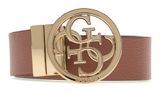 GUESS Noelle Adjustable & Reversible Pant Belt W95 Latte Logo / Rosewood - kürzbar GUESS Noelle Adjustable & Reversible Pant Belt W95 Latte Logo / Rosewood - kürzbar