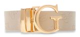 GUESS Ella Logo Adjustable And Reversible Pant Belt W105 Bone Logo / Brown Logo - kürzbar