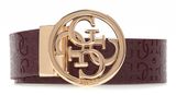 GUESS Stacey Adjustable & Reversible Belt H35 W105 Merlot / Cream White - kürzbar GUESS Stacey Adjustable & Reversible Belt H35 W105 Merlot / Cream White - kürzbar