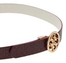 GUESS Stacey Adjustable & Reversible Belt H35 W85 Merlot / Cream White - kürzbar GUESS Stacey Adjustable & Reversible Belt H35 W85 Merlot / Cream White - kürzbar