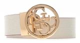 GUESS Stacey Adjustable & Reversible Belt H35 W85 Merlot / Cream White - kürzbar GUESS Stacey Adjustable & Reversible Belt H35 W85 Merlot / Cream White - kürzbar