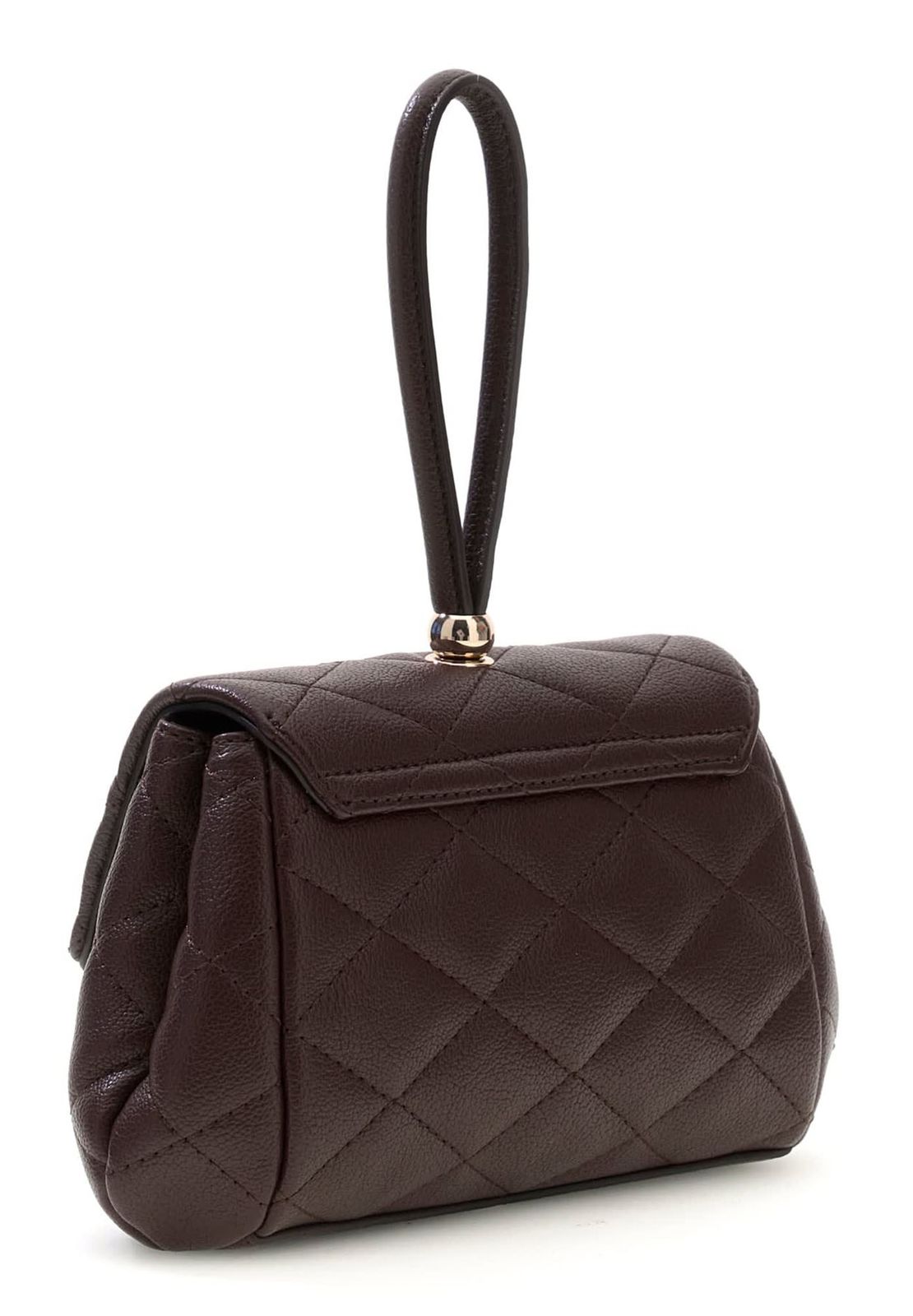 GUESS Frances Mini Flap Crossbody Bag Brown GUESS Frances Mini Flap Crossbody Bag Brown