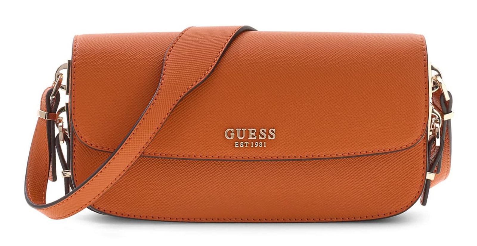 GUESS Danielle Flap Shoulder Bag Ginger