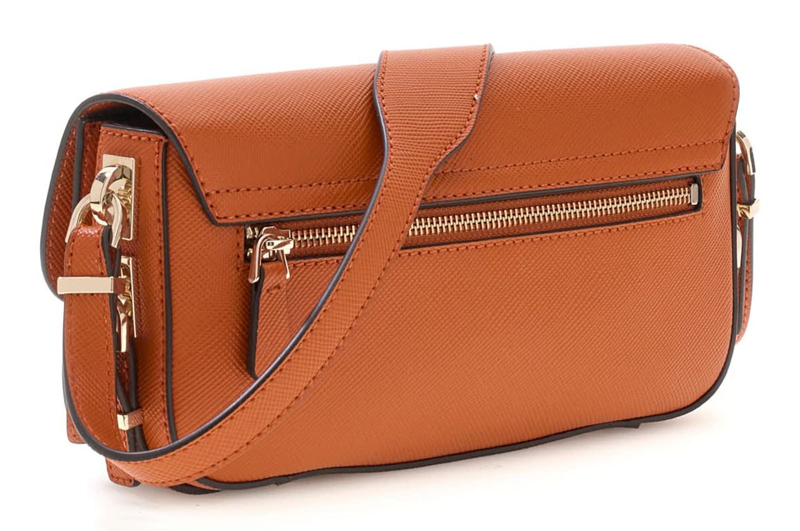 GUESS Danielle Flap Shoulder Bag Ginger GUESS Danielle Flap Shoulder Bag Ginger
