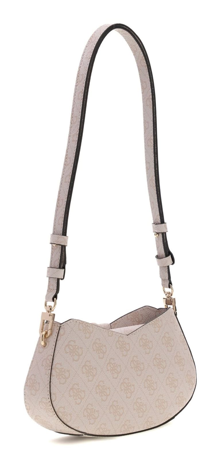 GUESS Yvonne Logo Mini Convertible Shoulder Bag Stone Logo GUESS Yvonne Logo Mini Convertible Shoulder Bag Stone Logo