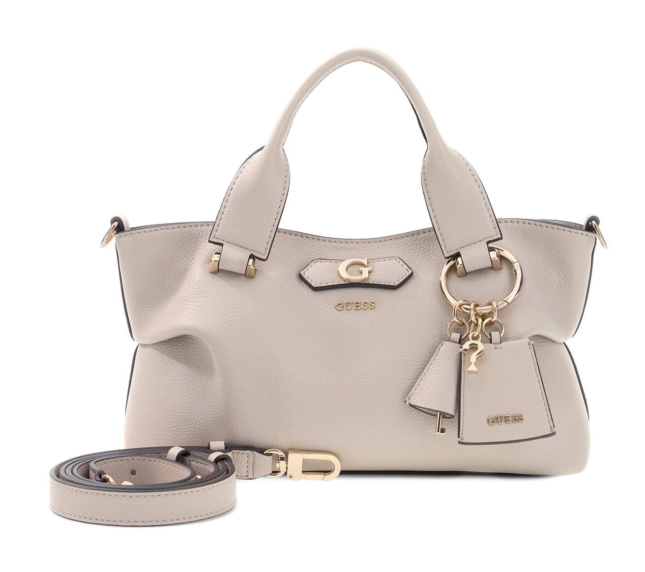 GUESS Suzy Mini 3 Compartment Satchel Bone