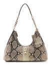 GUESS Yvonne Logo Hobo Bag Natural
