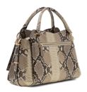 GUESS Yvonne Logo Girlfriend Satchel Natural