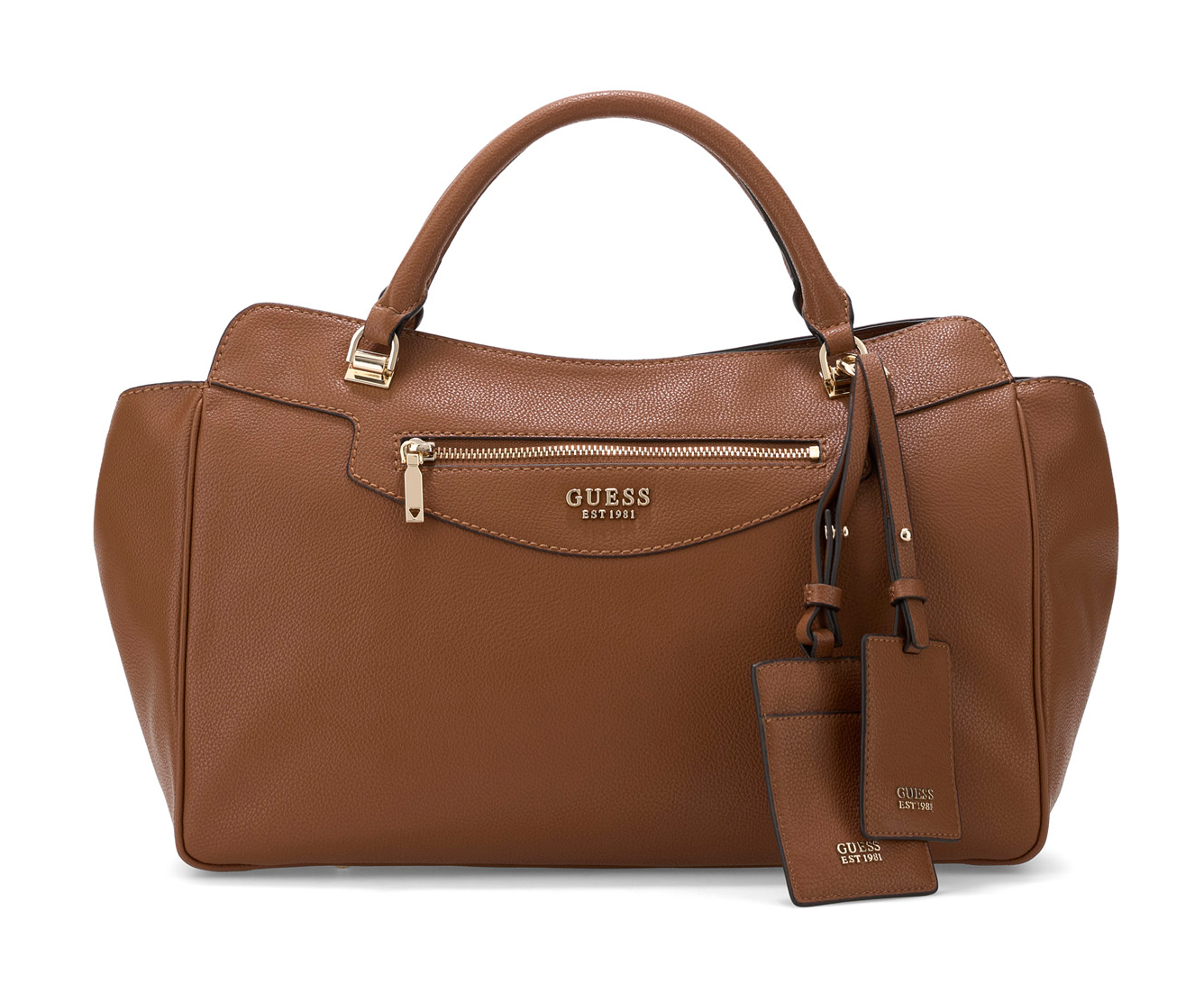 GUESS Antonia Satchel Cognac