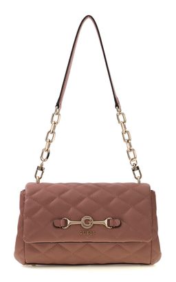 GUESS Frances Flap Shoulder Bag Rosewood