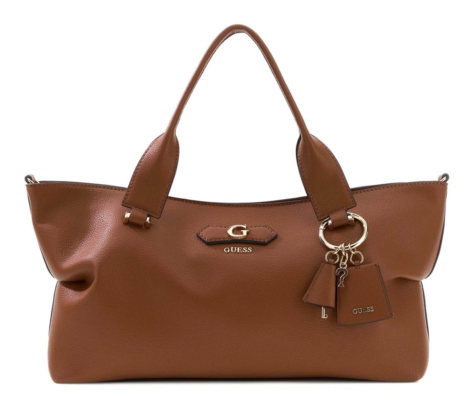GUESS Suzy 3 Compartment Satchel Cognac GUESS Suzy 3 Compartment Satchel Cognac