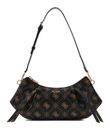 GUESS Allegra Shoulder Bag Espresso Logo