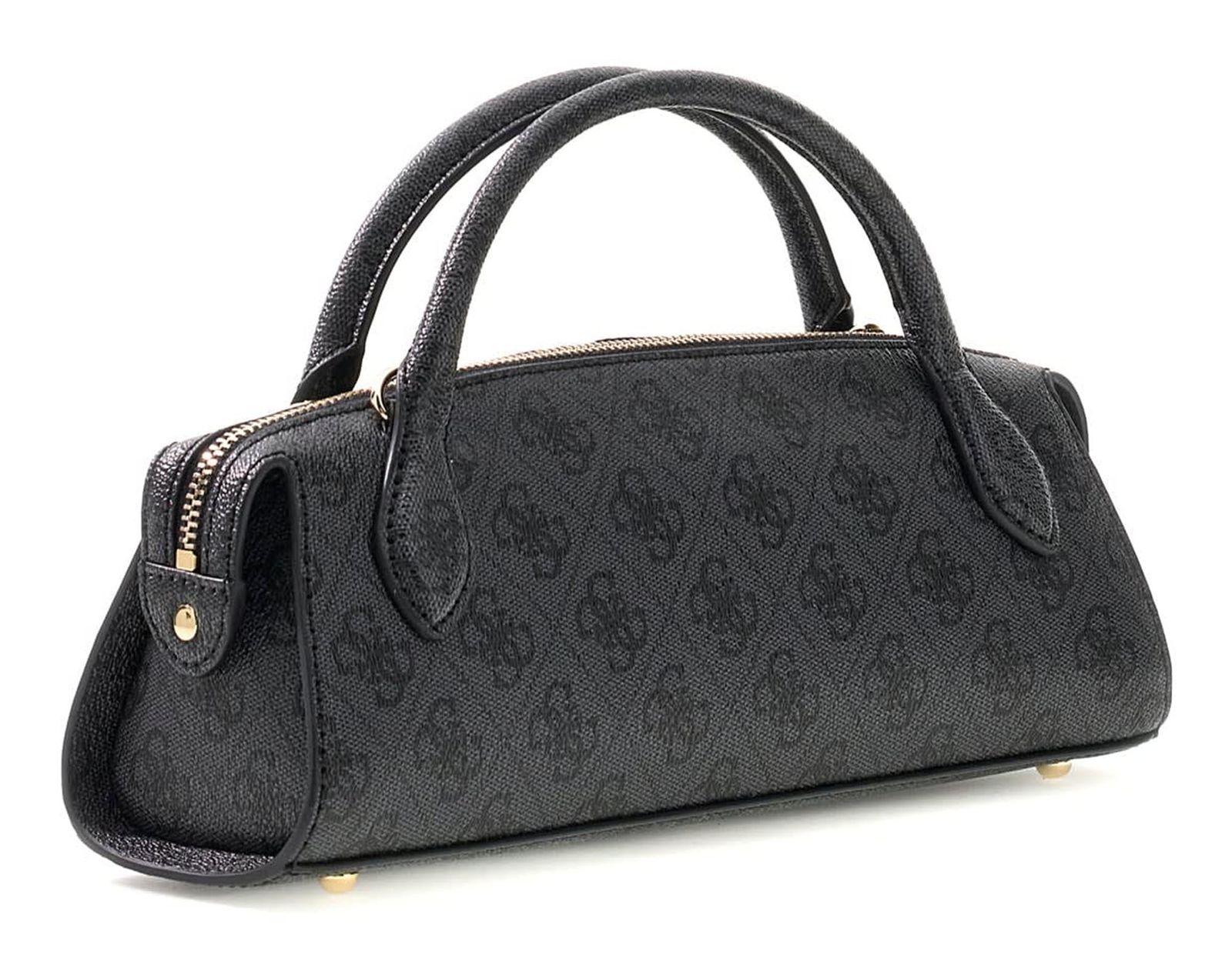 GUESS Yvonne Logo Mini Satchel Coal Logo GUESS Yvonne Logo Mini Satchel Coal Logo