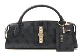 GUESS Yvonne Logo Mini Satchel Coal Logo GUESS Yvonne Logo Mini Satchel Coal Logo