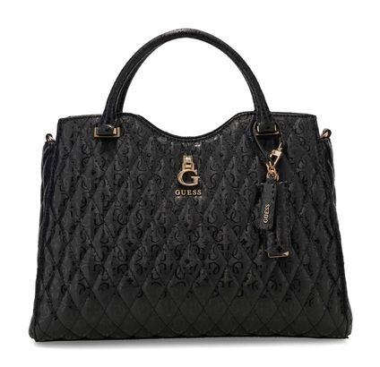 GUESS Tamara Satchel Black GUESS Tamara Satchel Black
