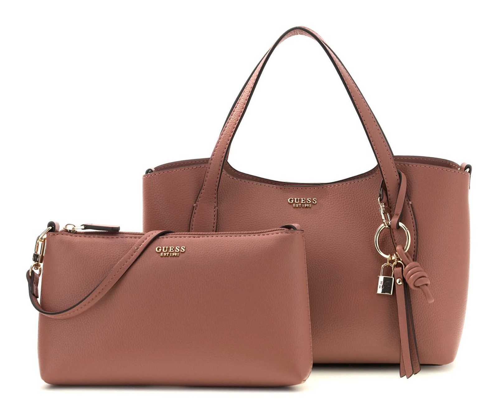 GUESS Melody 2 In 1 Satchel Rosewood