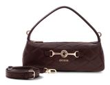 GUESS Frances Mini Top Zip Crossbody Bag Brown GUESS Frances Mini Top Zip Crossbody Bag Brown